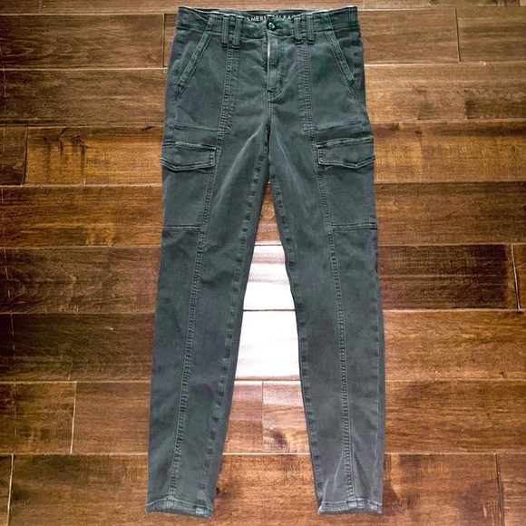American Eagle Outfitters Denim - American Eagle Olive Skinny Cargo Pant